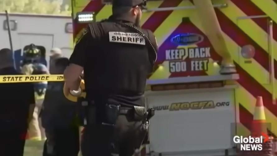 Scene of Marine veteran mass shooting
